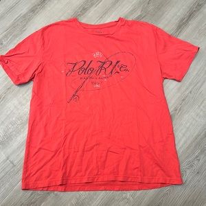 Red Ralph Lauren T-Shirt - Size Medium